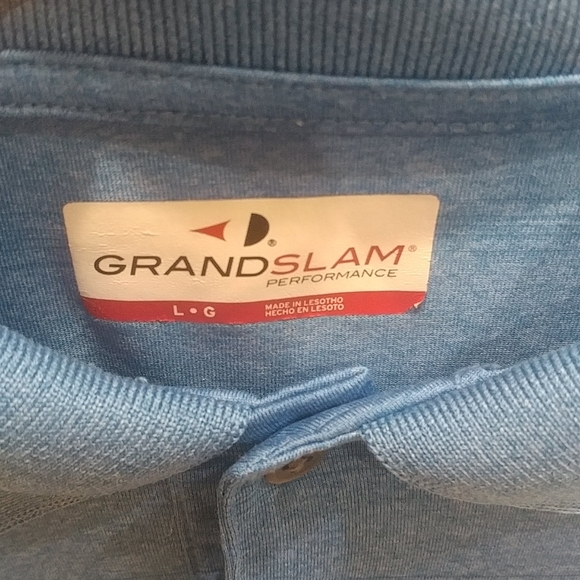 Grandslam Men's Performance Shirt Blue Sz L - Picture 5 of 9